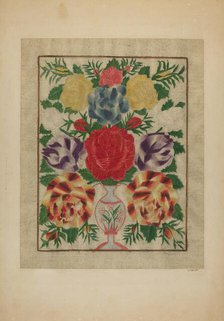 Crewel Embroidery, 1939. Creator: John Wilkes.