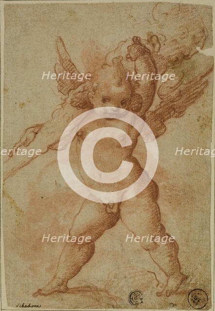 Putto with Club of Hercules, 1575/78. Creators: Marco Marchetti, Bartolomeo Schedoni, Raffaello Motta.