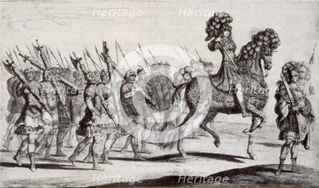 Karl XI, carousel at his reign in 1672.  Creator: David Klöcker Ehrenstrahl.