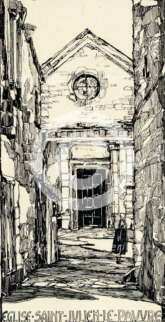 'Church of St Julien-le-Pauvre', 1915. Artist: Jessie Marion King.