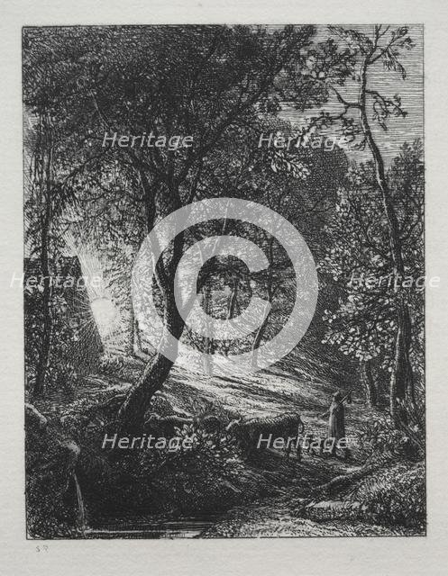 The Herdsman's Cottage, 1850. Creator: Samuel Palmer (British, 1805-1881).