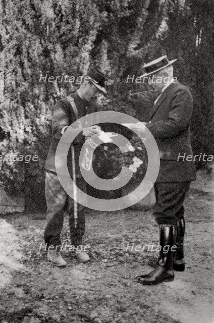 Maurice Maeterlinck, Belgian playwright, poet and essayist, 1915. Artist: Unknown