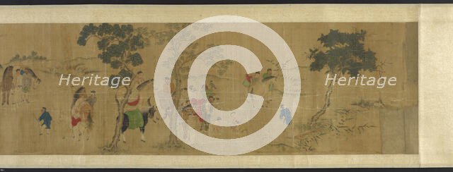 The Eighteen Scholars at a Literary Gathering, Ming or Qing dynasty, 17th century. Creator: Unknown.