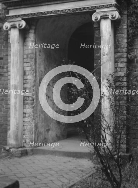 Entrance to an unidentified building, New Orleans or Charleston, South Carolina, c1920-c1926. Creator: Arnold Genthe.