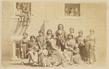 Native American school group, about 1870-1879. Creator: Unknown.