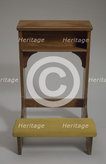 Fixed kneeling altar from Saint Augustine Catholic Church of New Orleans, 20th century. Creator: Unknown.