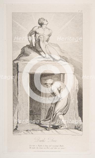 Death's Door, from The Grave, a Poem by Robert Blair, March 1, 1813. Creator: Luigi Schiavonetti.