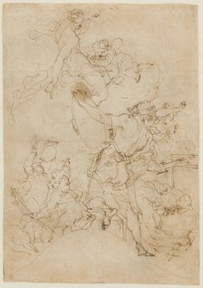 Venus Ordering Armor for Aeneas at Vulcan's Forge, 18th or early 19th century. Creator: Gaetano Gandolfi.