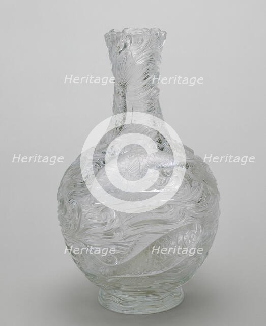 Rock Crystal Vase, Stourbridge, 1889. Creator: Thomas Webb and Sons.