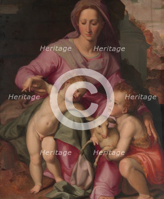 Madonna and Child with the Infant Saint John the Baptist, early 1570s. Creator: Santi di Tito.