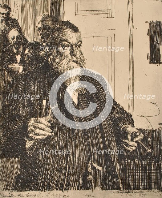 Portrait, 1893. Creator: Anders Leonard Zorn.