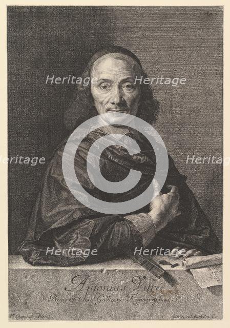 Antoine Vitre, typrographe du roi. Creator: Jean Morin.