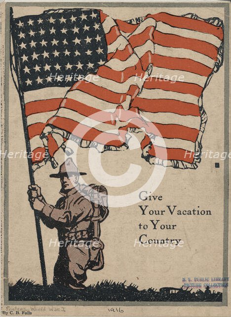 Give your vacation to your country, 1916. Creator: Unknown.