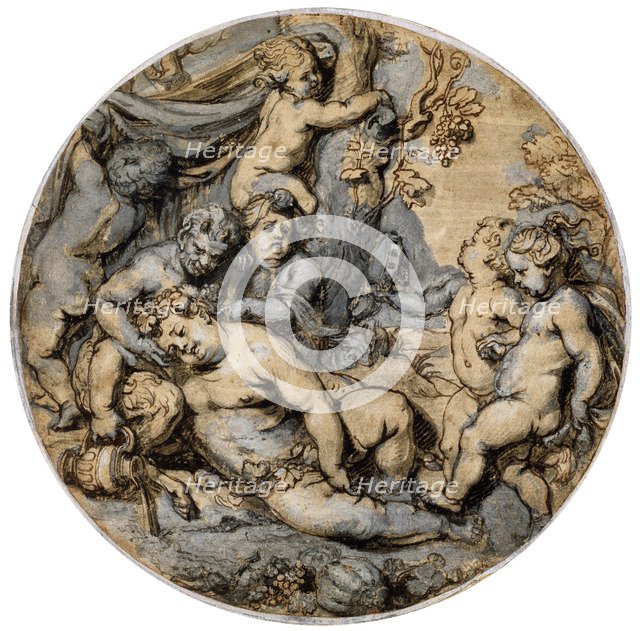 'Sleeping Bacchus', 17th century.  Artist: Abraham Jansz van Diepenbeeck