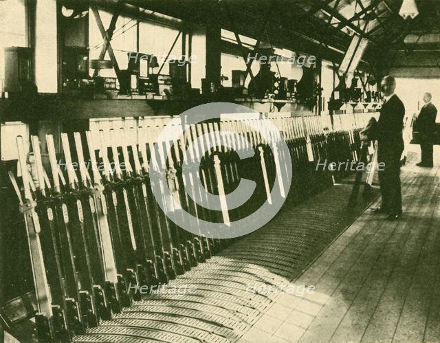 'A Manual Box on the Great Western Main Line, Reading', 1930. Creator: Unknown.