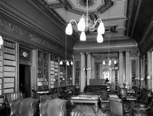 The plush interior of the Morning Room at the Reform Club, Pall Mall, London, 1886 Artist: Unknown