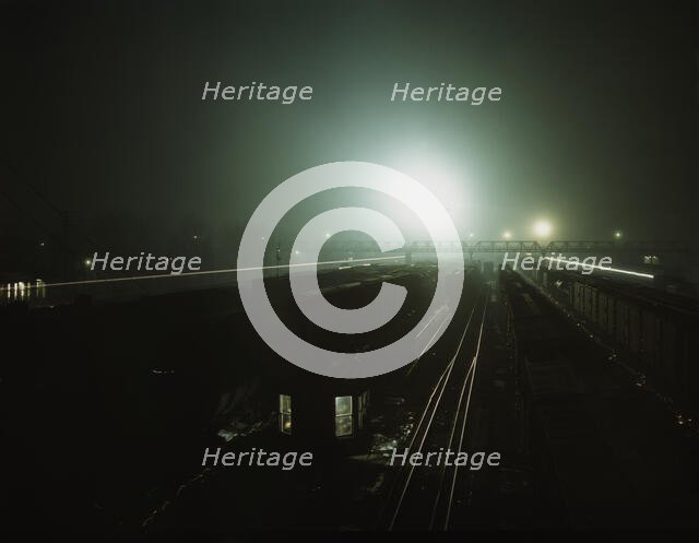 Santa Fe R.R. yards, Argentine, Kansas., 1943. Creator: Jack Delano.