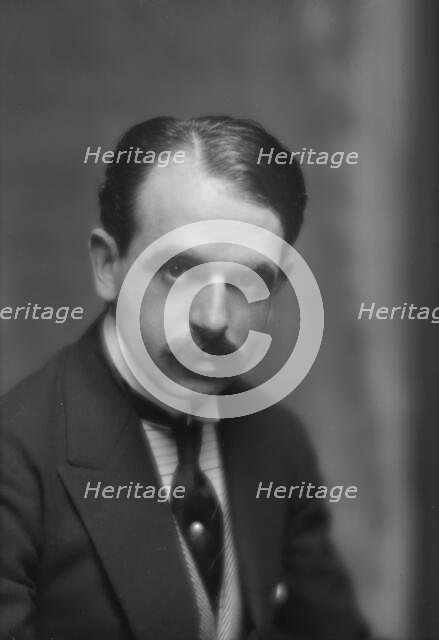 Casares, Miguel T., portrait photograph, 1913. Creator: Arnold Genthe.