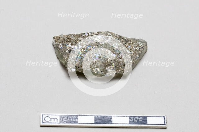 Glass fragment, early 17th-mid 18th century. Creator: Unknown.