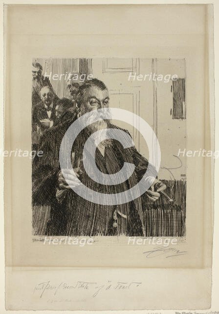 A Toast II, 1893. Creator: Anders Leonard Zorn.