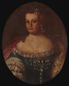 Portrait of Mariana Victoria (1718-1781), Queen of Portugal  , 18th century. Creator: Anonymous.