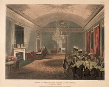 The Great Subscription Room, Brooks's Club, St James's Street, London, 1808. Artist: Thomas Rowlandson