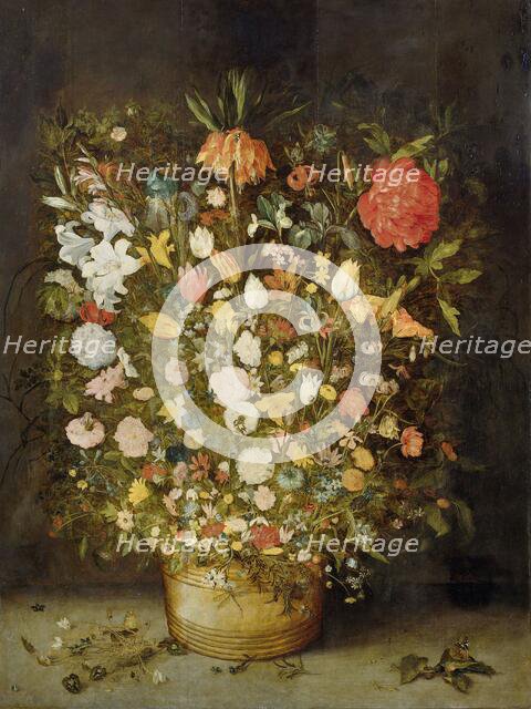 Still Life with Flowers, 1600-1630. Creator: Follower of Jan Brueghel the Elder.