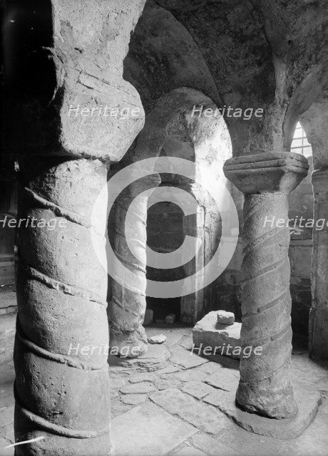 Crypt of St Wystan's church, Repton, Derbyshire. Artist: Unknown