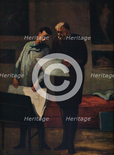 'Advice to a Young Artist', 1865-1868. Artist: Honore Daumier.