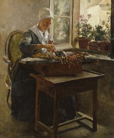 The Lace-Maker, 1885. Creator: Georg Pauli.