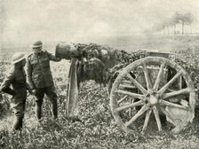 'British Dummy Gun in Field to Attract the Fire of the Germans', (1919). Creator: Unknown.