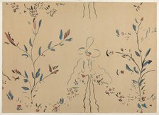 Free Hand Decorated Wall (Detail), c. 1940. Creator: Michael Lauretano.