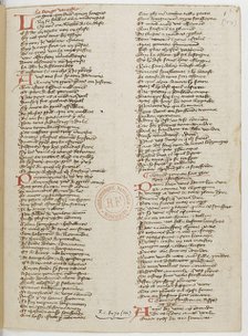 Ménagier de Paris, a manuscript page, 1393. Artist: Anonymous master  