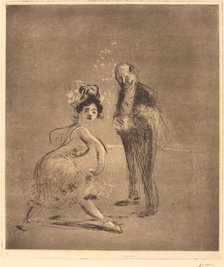 Dancer and Headwaiter, 1908. Creator: Jean Louis Forain.