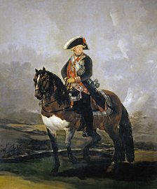 Equestrian Portrait of Charles IV of Spain, 1801. Artist: Goya, Francisco, de (1746-1828)