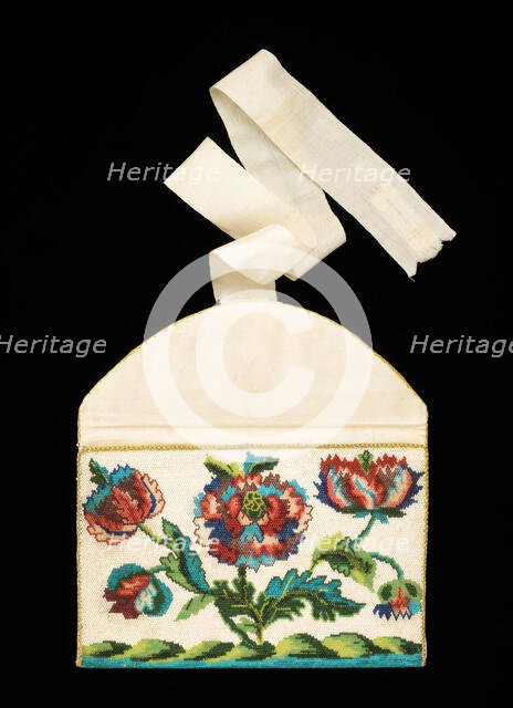 Purse, French, ca. 1760. Creator: Unknown.