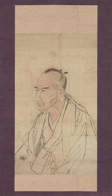 Sketch for the Portrait of Tachihara Suiken, 19th century. Creator: Watanabe Kazan.