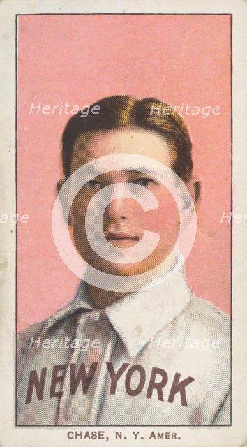 Chase, New York, American League, from the White Border series (T206) for the American ..., 1909-11. Creator: American Tobacco Company.