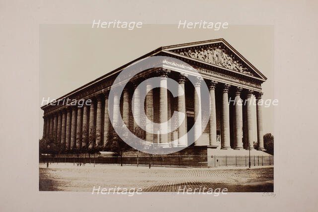 Church of the Madeleine (Eglise de la Madeleine), c. 1860. Creator: Edouard Baldus.