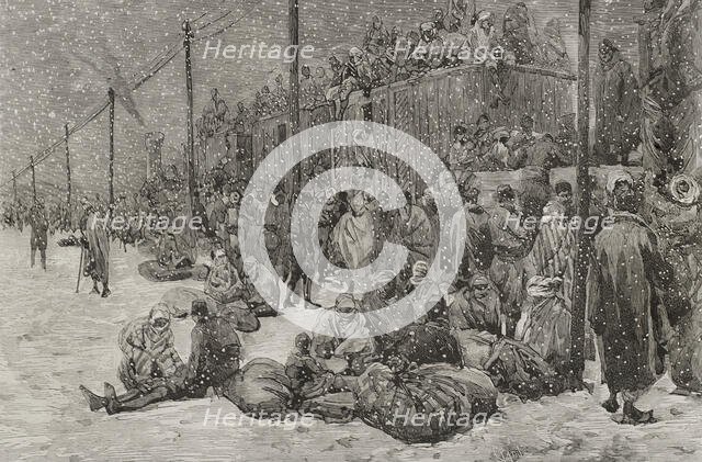 Russo-Turkish War (1877-1878): refugees in Constantinople, 1878.  Creator: Tomás Carlos Capuz.