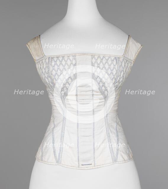 Corset, American, 1830-35. Creator: Unknown.