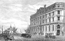 The Great Eastern Railway Terminus and Hotel at Harwich, 1865. Creator: Unknown.