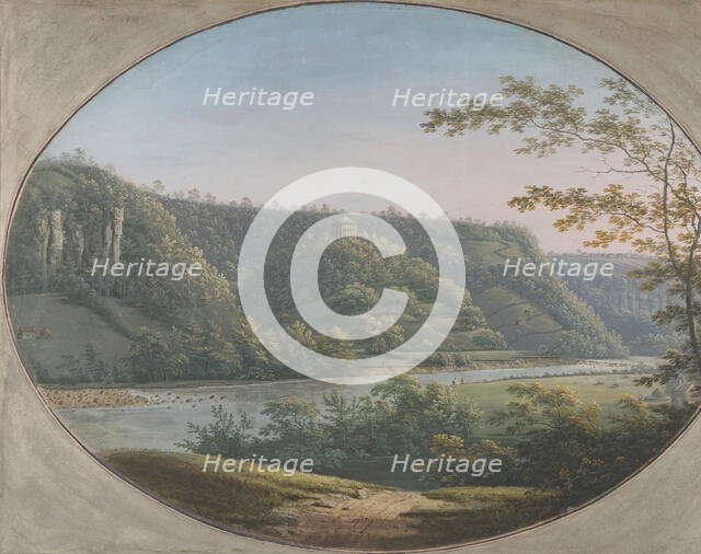 View of the Round Howe near Richmond, Yorkshire, England, 1788. Creator: George Cuit.