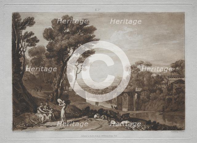 Liber Studiorum: The Woman and the Tambourine. Creator: Joseph Mallord William Turner (British, 1775-1851).