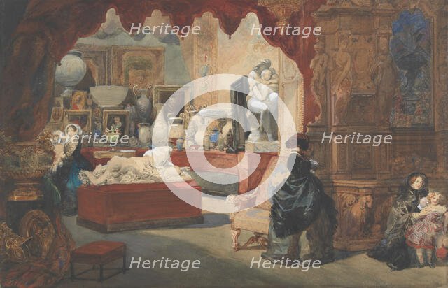 Interior of a Museum, 19th century. Creator: Eugene Louis Lami.