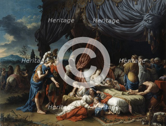 'The Death of the Woman of Darius', 1785. Artist: Louis Jean Francois Lagrenee