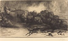 View of a Farm Seen in a Storm (La ferme de Brieux (Effet d'orage)). Creator: Alphonse Legros.