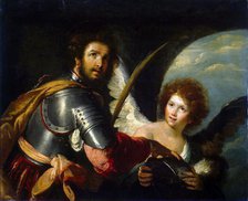 Saint Secundus and Angel', c1640.  Creator: Strozzi, Bernardo (1581-1644).