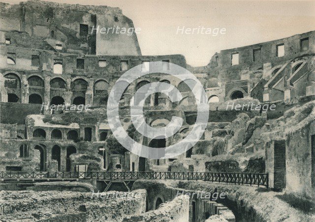 Interior of the Colosseum, Rome, Italy, 1927. Artist: Eugen Poppel.