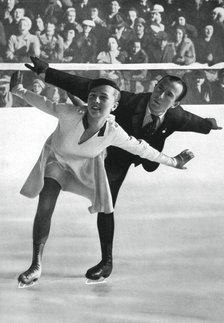 Pairs figure skating, Winter Olympic Games, Garmisch-Partenkirchen, Germany, 1936. Artist: Unknown